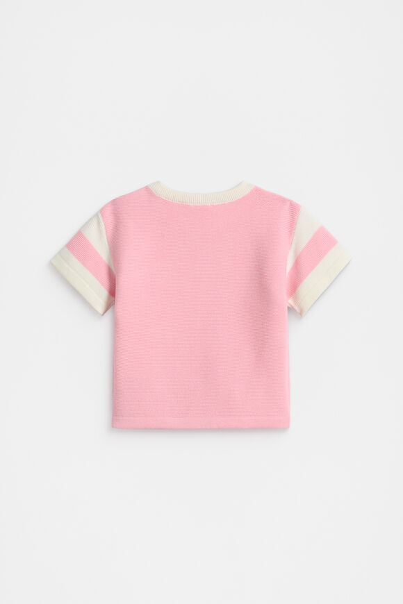 Logo Knit Tee  Bubblegum  hi-res