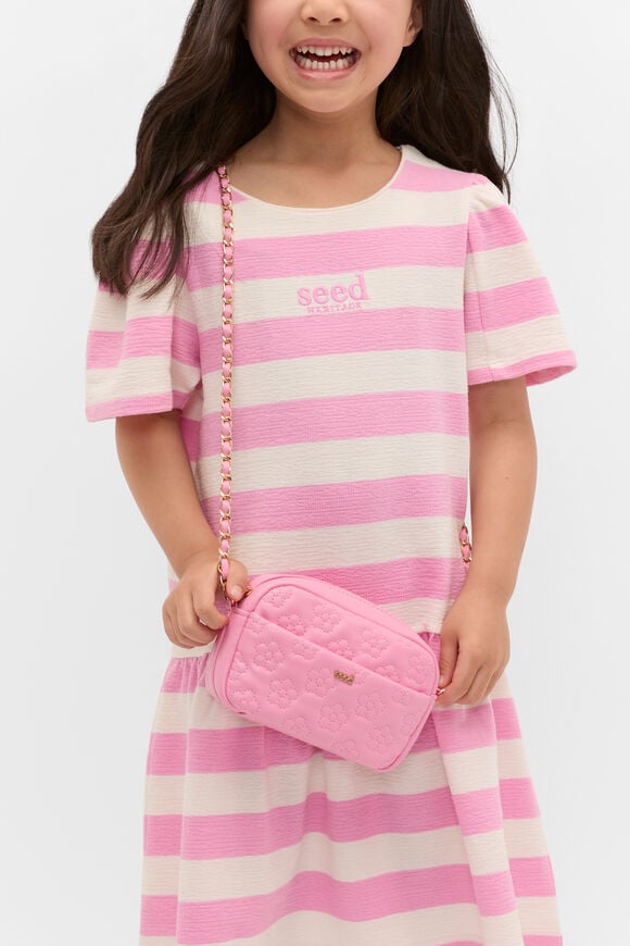 Quilted Flower Bag  Candy Pink  hi-res