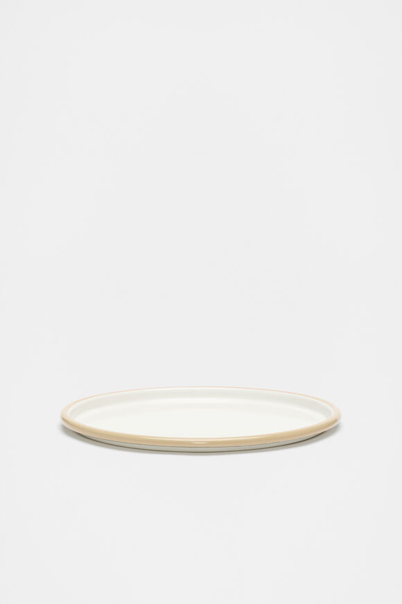 Loretta Enamel Plate  Cloud Cream  hi-res
