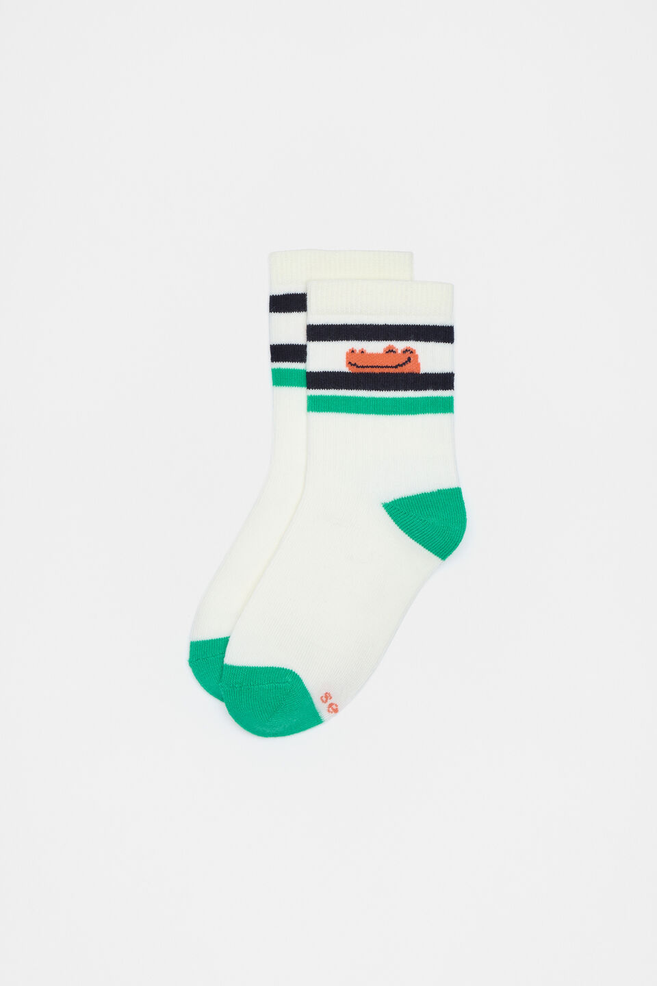 Crocodile Stripe Sock  Multi