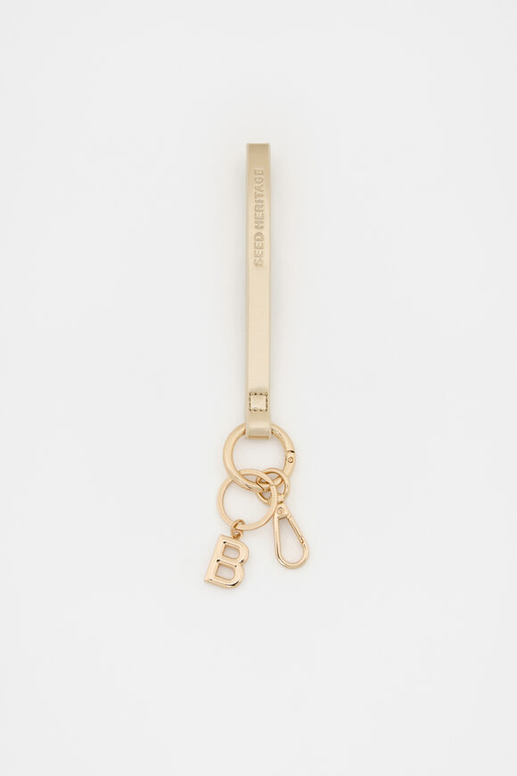 Pale Gold Wrist Letter Strap  B  hi-res
