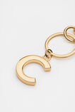 Gold Initials Keyring  C  hi-res