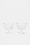 Selene Gelati Glass Set of 2  Clear  hi-res