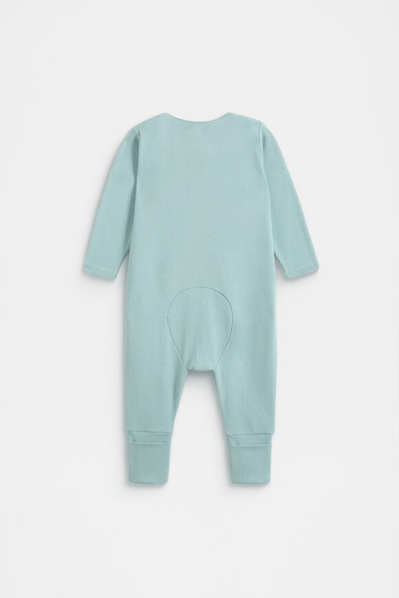 Rib Zipsuit  Seaspray  hi-res