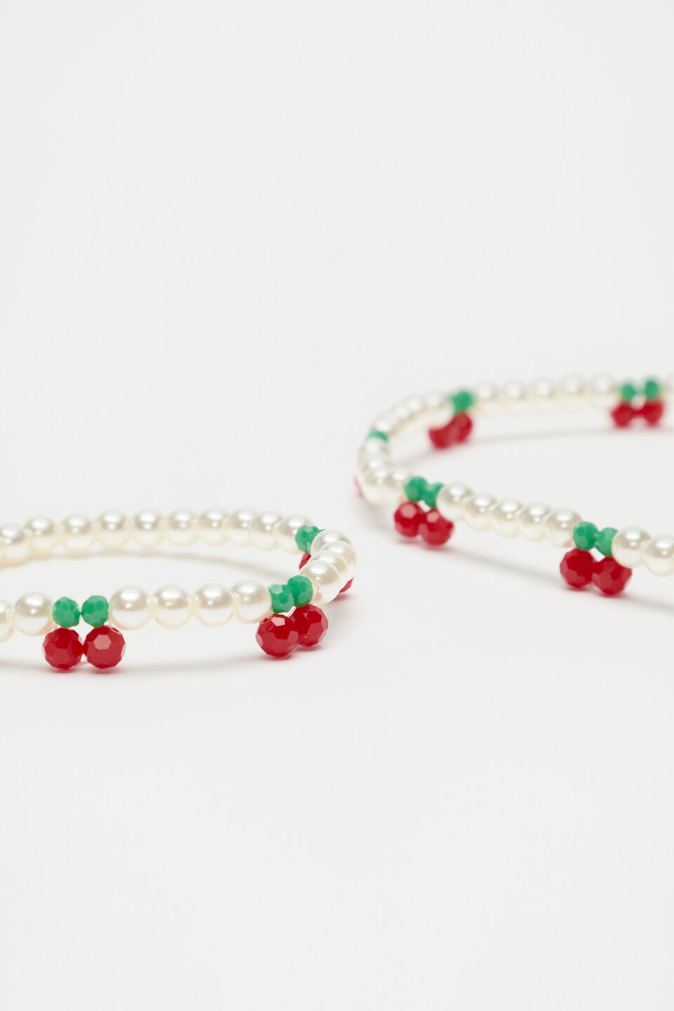 Cherry Necklace and Bracelet Set  Pearl