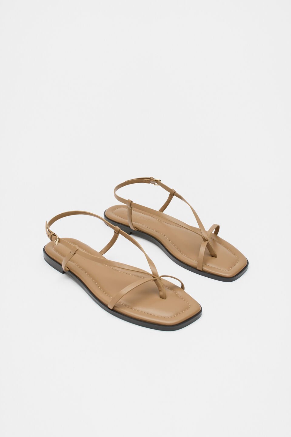 Chiara Flat Sandal  Caramel