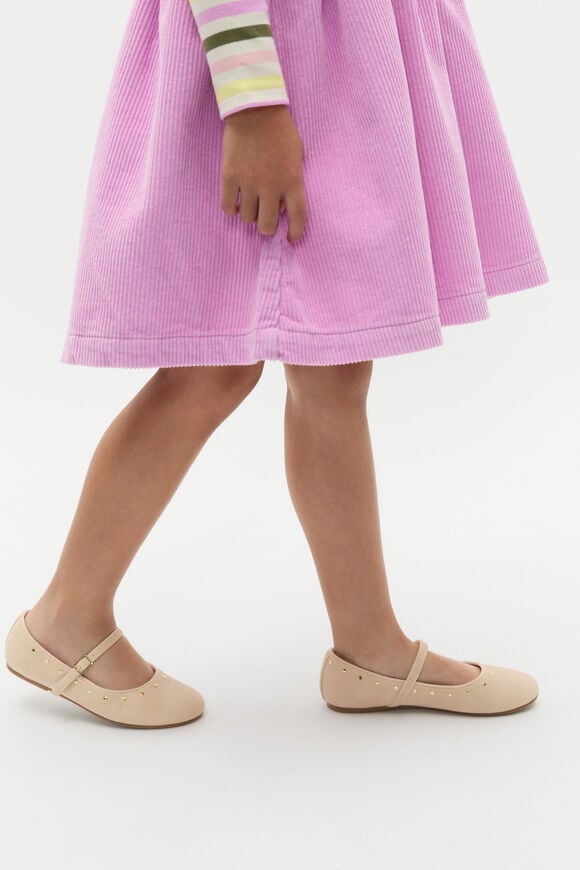 Studded Ballet Flat  Latte  hi-res