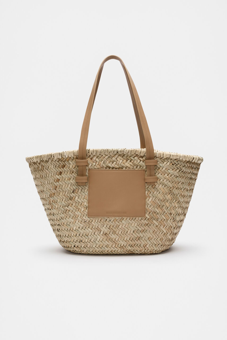 Straw Basket Bag  Caramel
