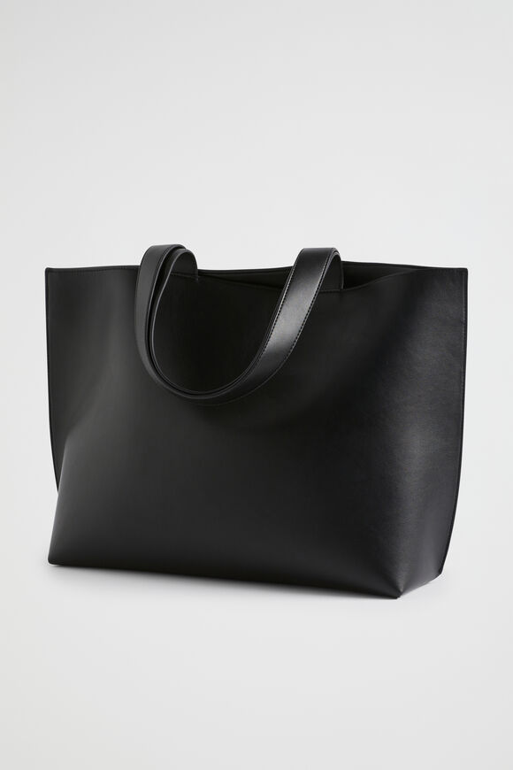 Logo Detail Tote  True Black  hi-res