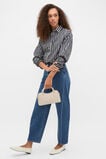 Stripe Cotton Oversized Shirt  Twilight Blue Stripe  hi-res
