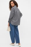 Stripe Cotton Oversized Shirt  Twilight Blue Stripe  hi-res