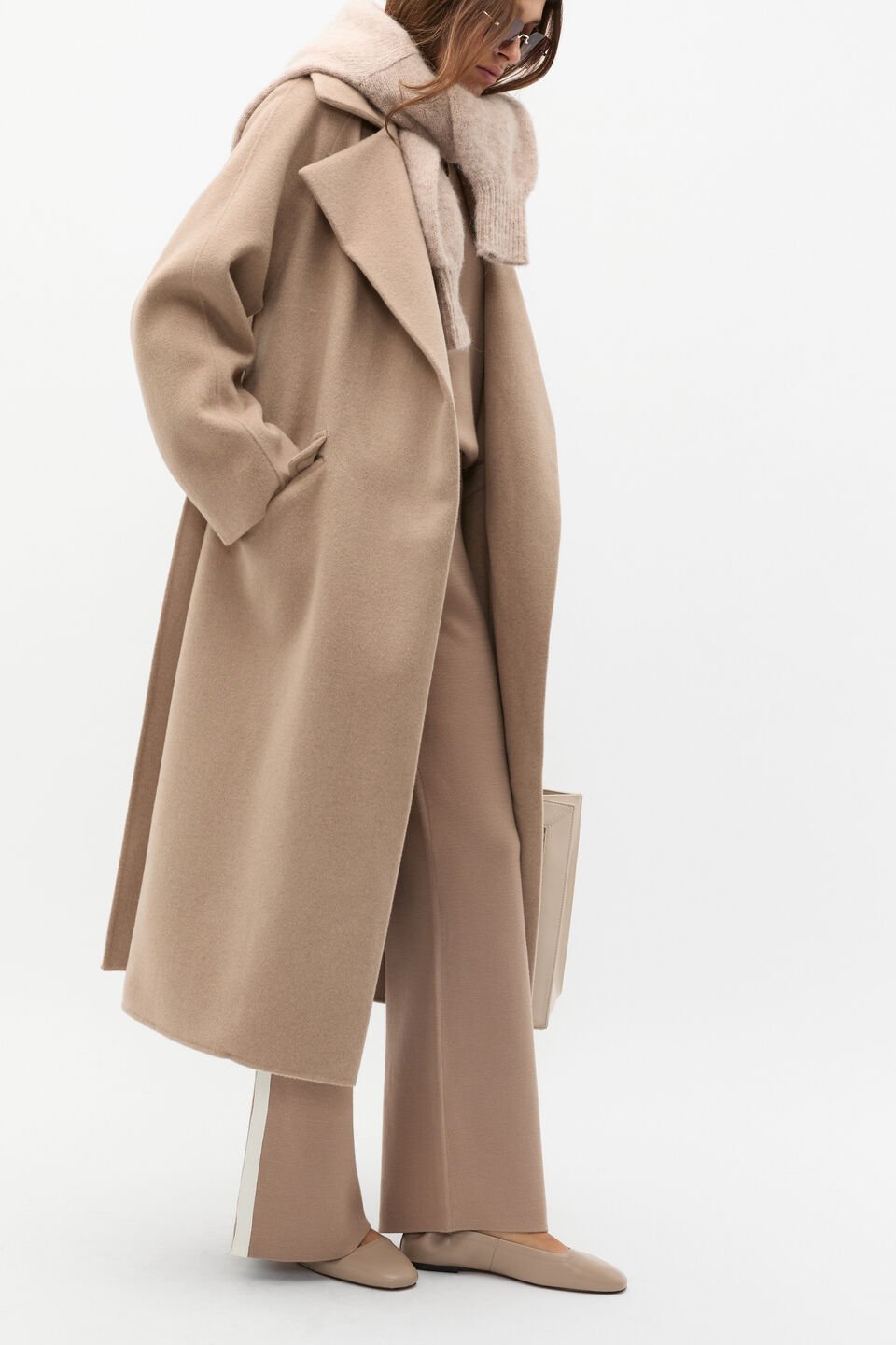 Double Knit Contrast Pant  Cookie