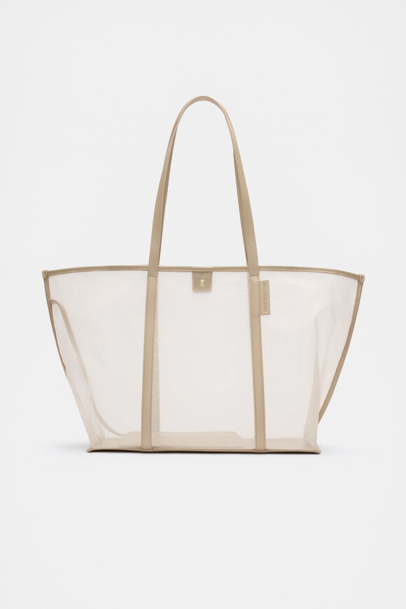 Mesh Tote  Iced Latte  hi-res