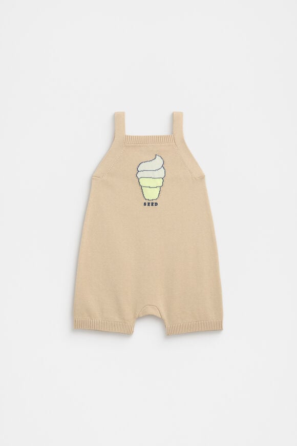 Ice Cream Knit Romper  Ecru  hi-res