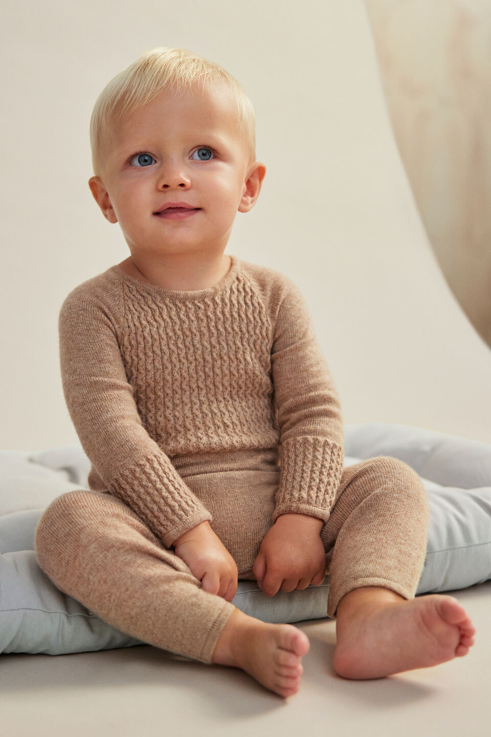 Cable Knit Jumpsuit  Nutmeg Marle