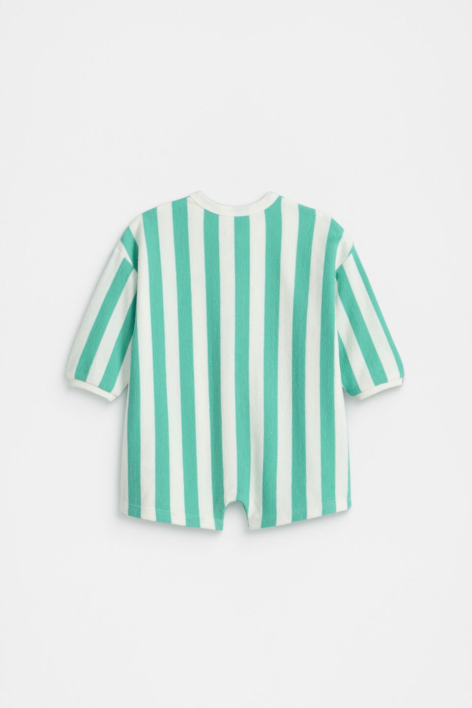 Stripe Logo Oversized Jumpsuit  Jade Green