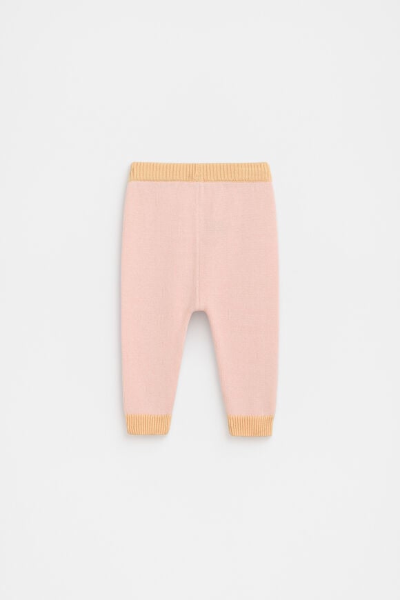 Colourblock Knit Legging  Pretty Pink  hi-res