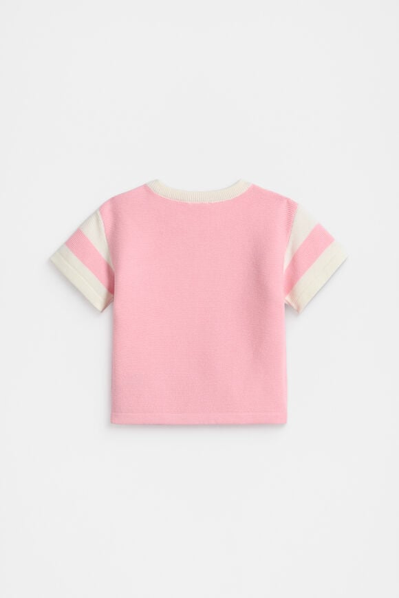 Logo Knit Tee  Bubblegum  hi-res