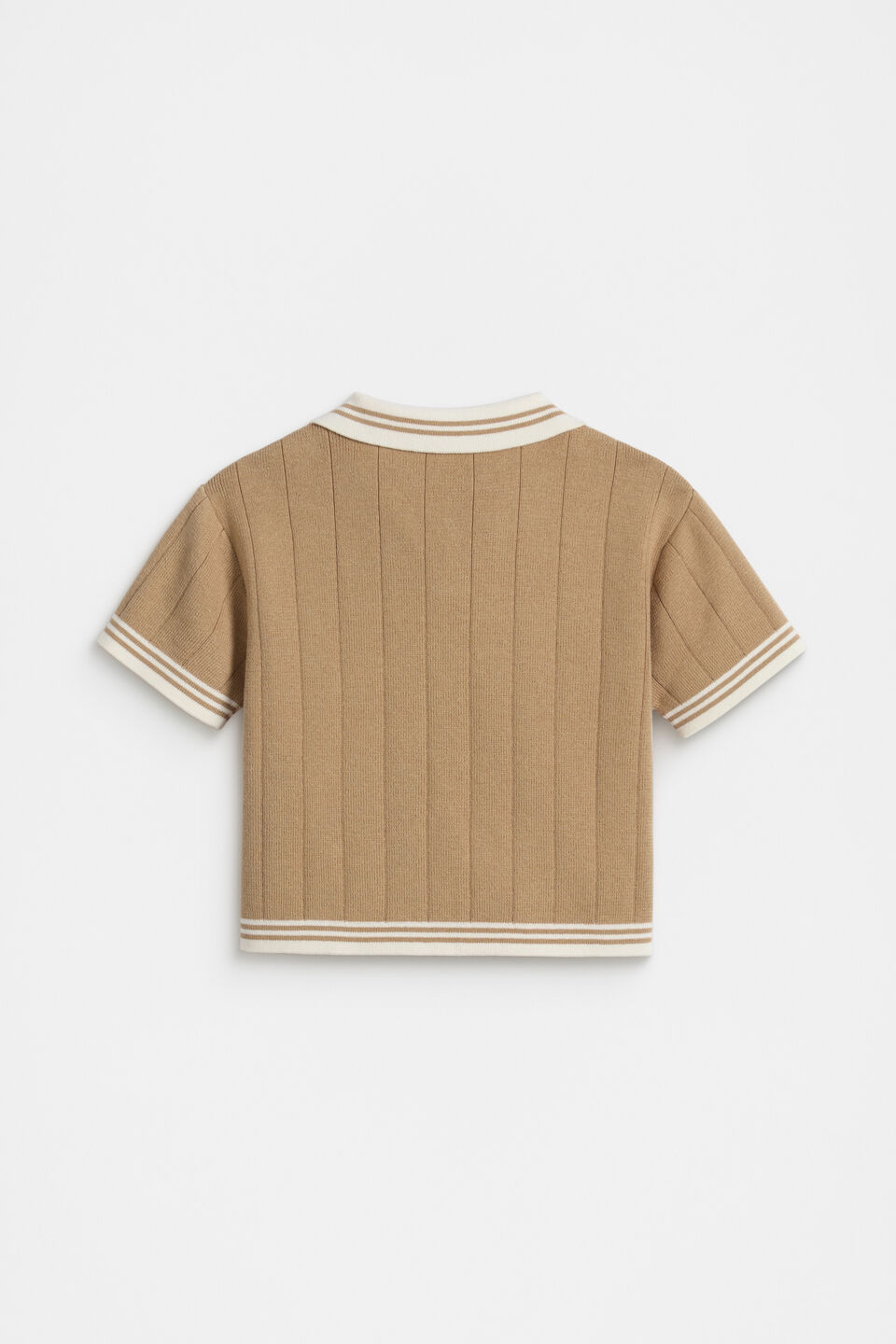 Knit Trophy Polo  Biscotti