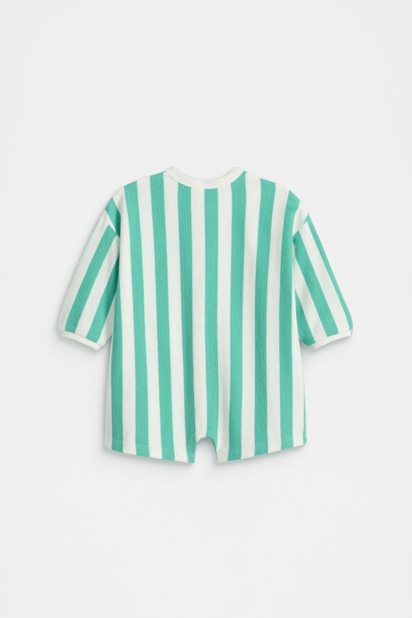 Stripe Logo Oversized Jumpsuit  Jade Green  hi-res