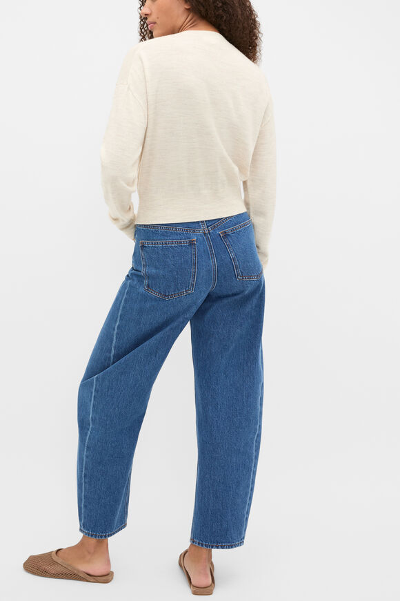 Australian Merino Relaxed Cardigan  Mist Marle  hi-res