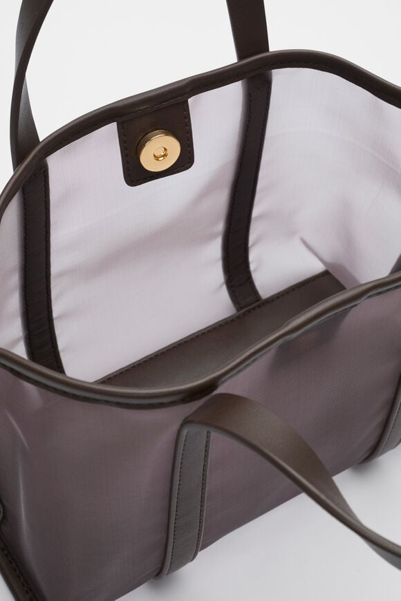 Mesh Mini Tote  Chocolate  hi-res