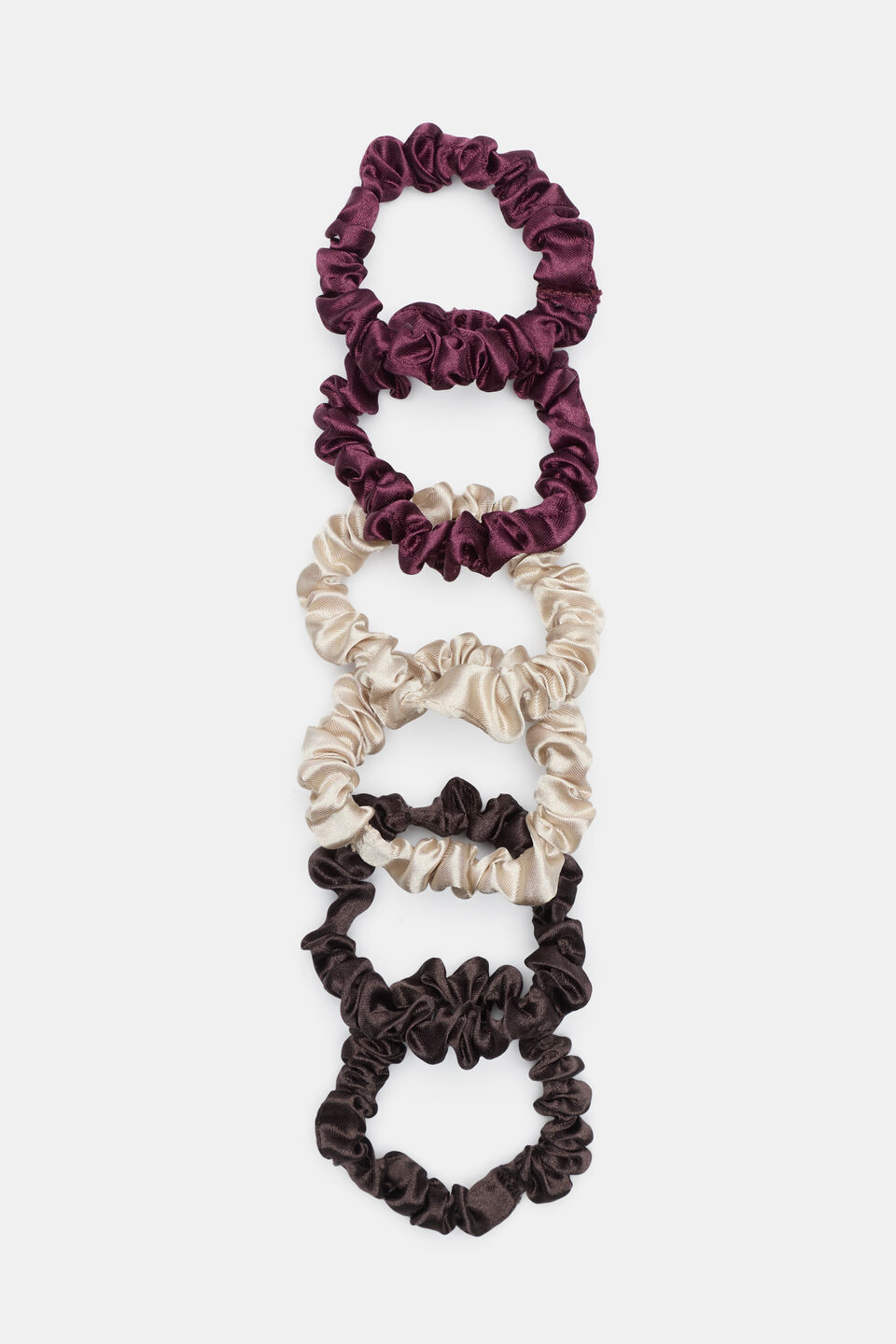 Mini Scrunchie  Plum Red