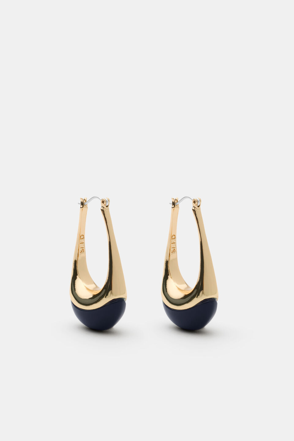 Resin Droplet Earring  Twilight Blue