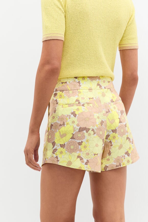 Linen Vintage Floral Short  Vintage Floral  hi-res