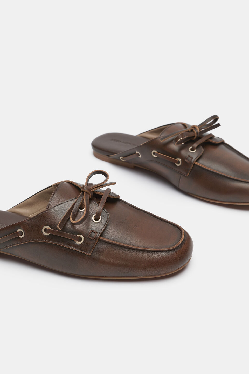 Kit Boat Shoe Mule  Chocolate