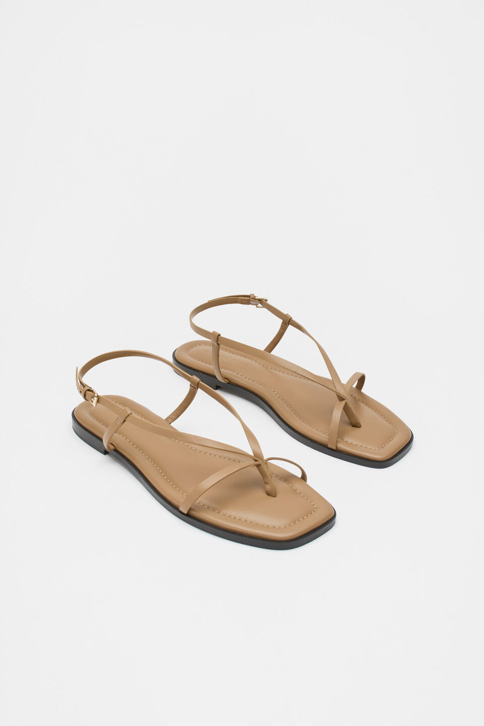 Chiara Flat Sandal  Caramel