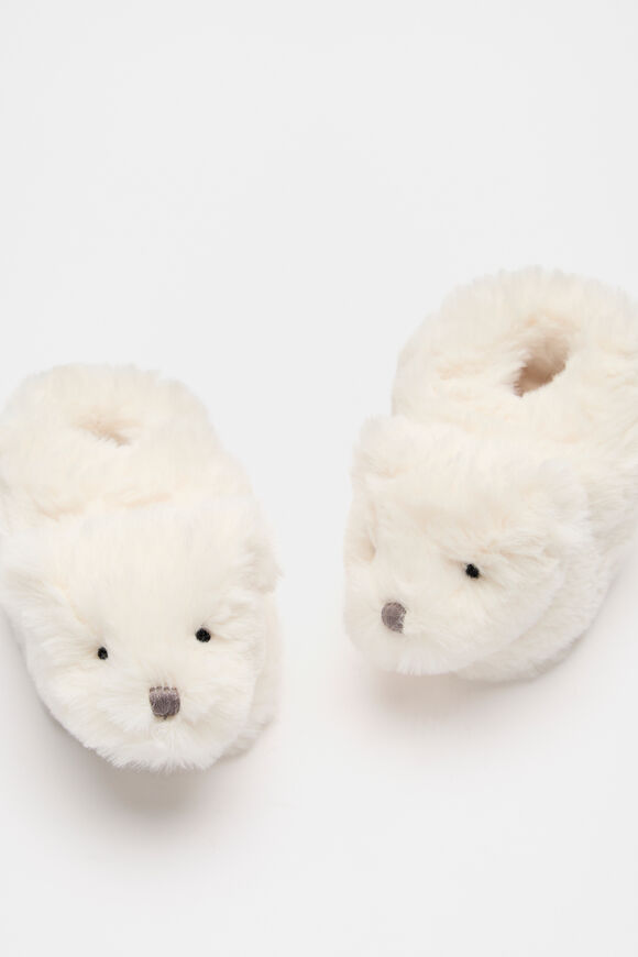 I Love You Very Much Bear Bootie  Cream  hi-res