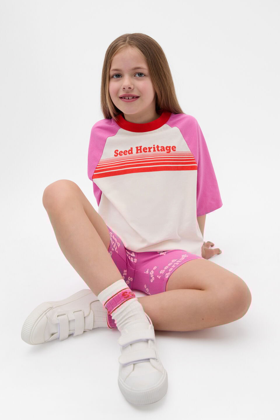 Retro Logo Bike Short  Wild Berry