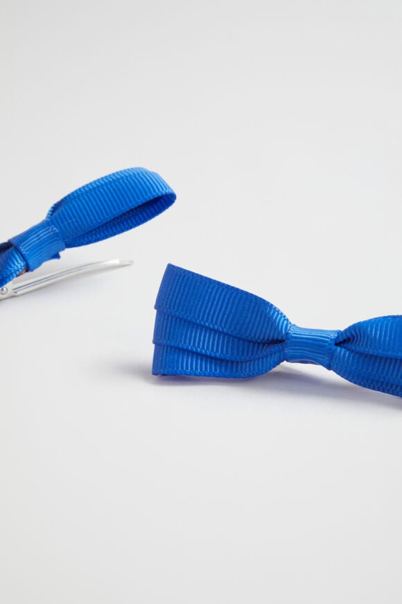 Grosgrain Bow Duck Clip  Royal Blue  hi-res