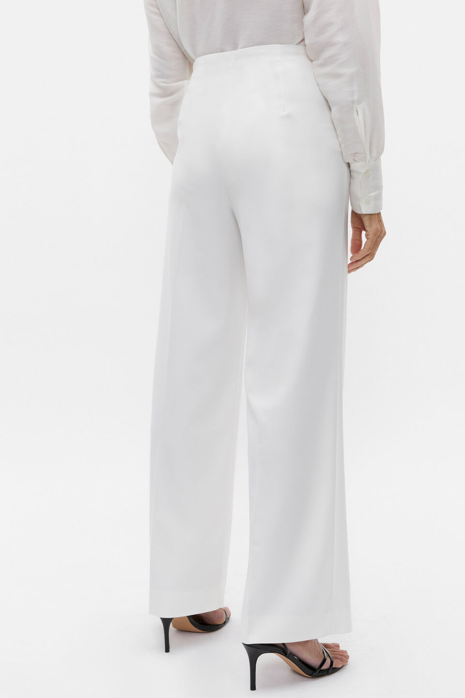 Tailored High Waist Trouser  Cloud Cream