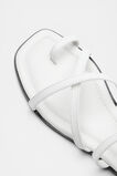 Addison Flat Sandal  White  hi-res