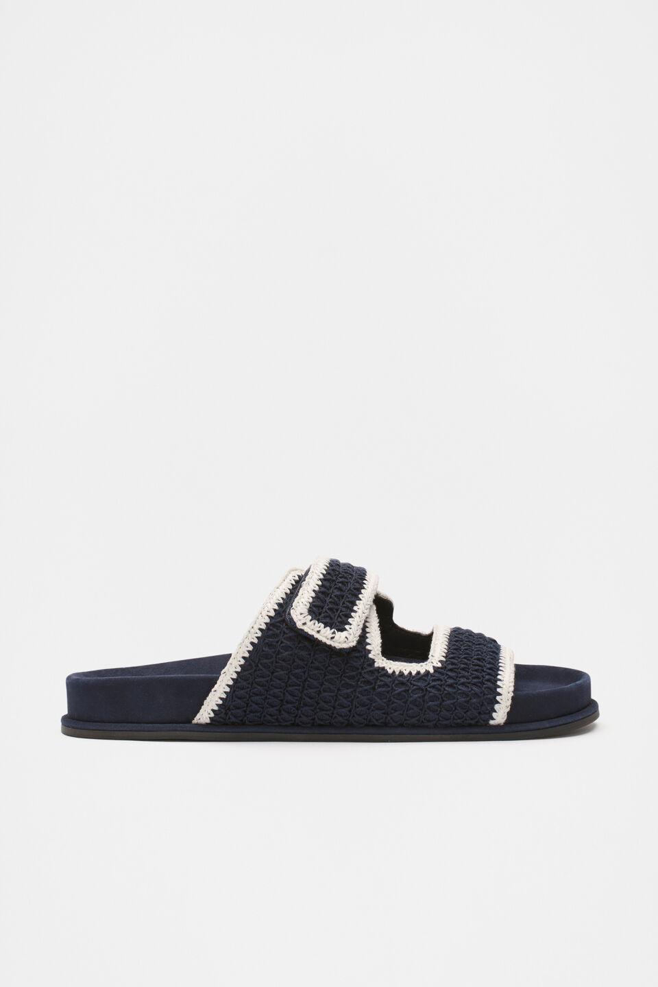 Ella Crochet Slide  Midnight Sky