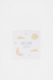 Welcome Baby Star and Moon Card  Multi  hi-res