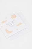 Welcome Baby Star and Moon Card  Multi  hi-res