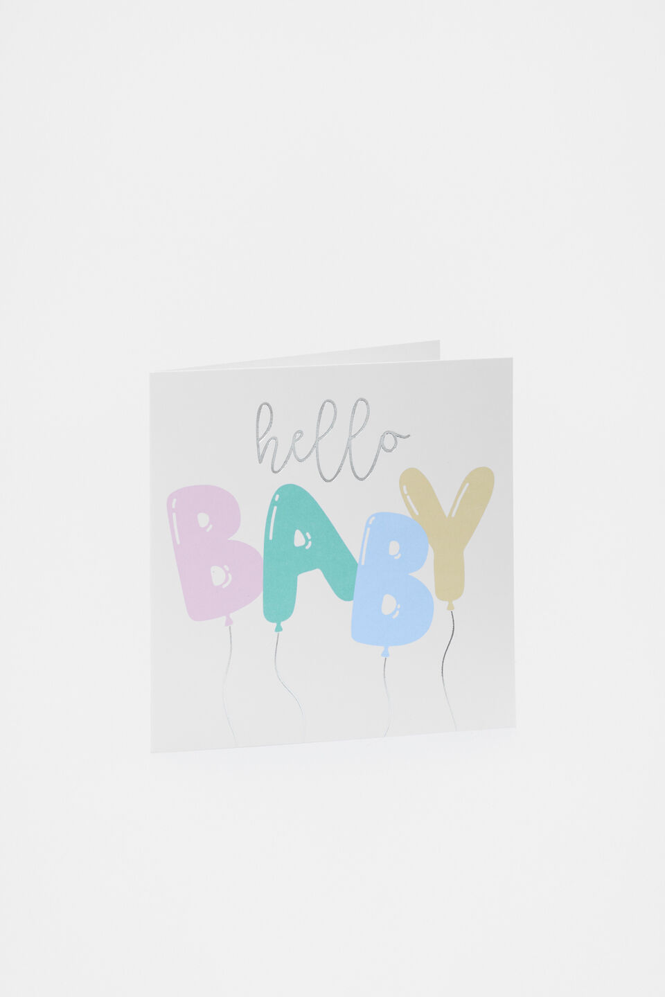 Hello Baby Balloons Card  Multi