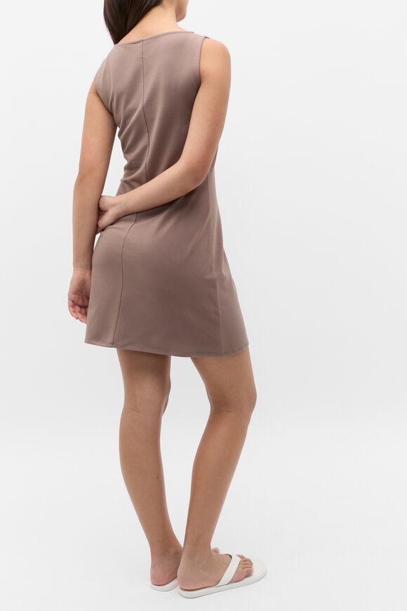 Boat Neck Tank Dress  Mushroom  hi-res