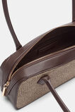 Textured Detail Shoulder Bag  Chocolate  hi-res