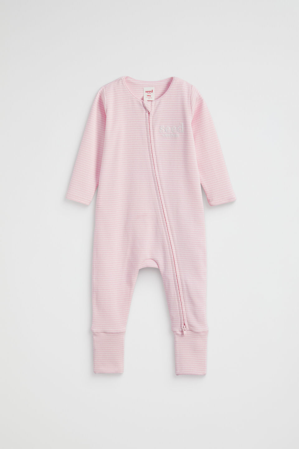 Core Logo Zipsuit  Posie Stripe