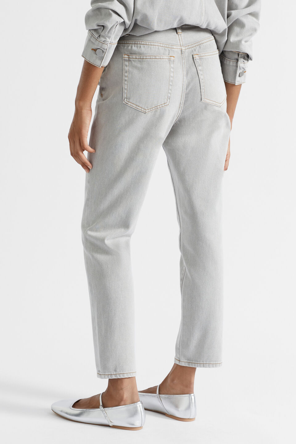 Core Cotton Slim Leg Jean  Silver Wash