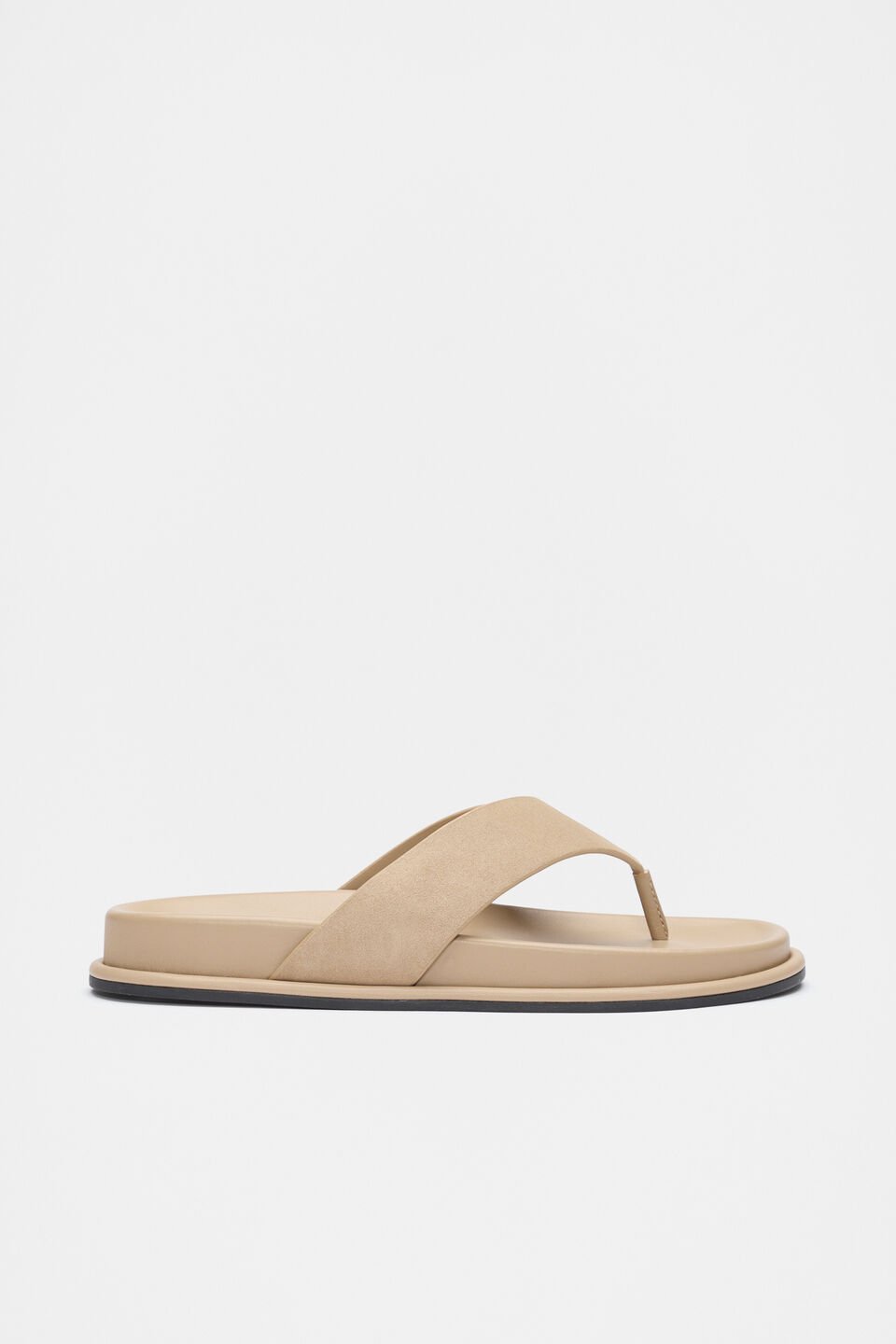 Piper Thong Sandal  Iced Latte Suede