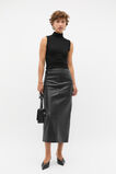 Leather Column Skirt  Black  hi-res