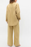 Linen Oversized Shirt  Honey Stripe  hi-res