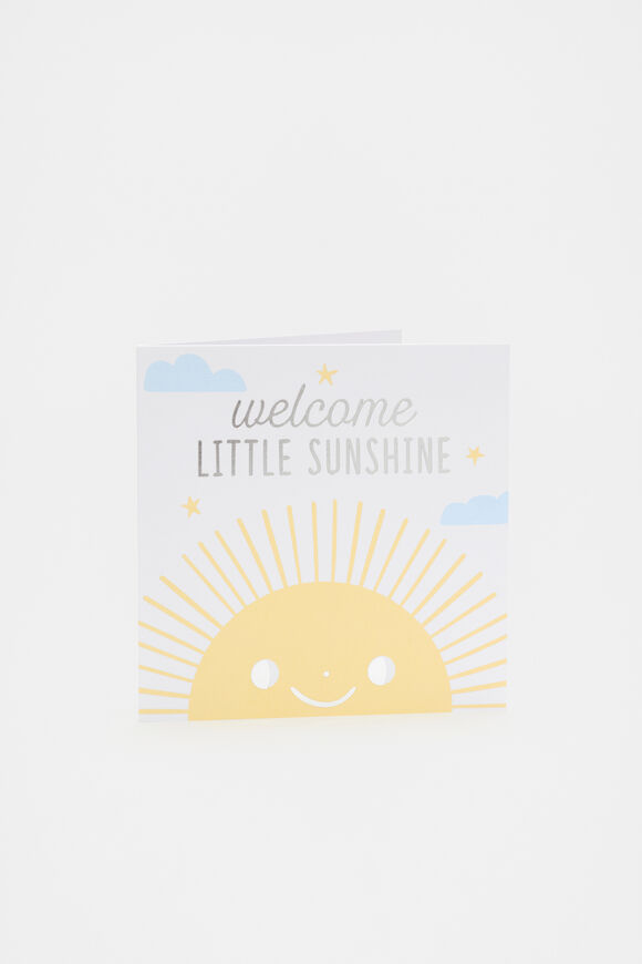 Welcome Little Sunshine Card  Multi  hi-res