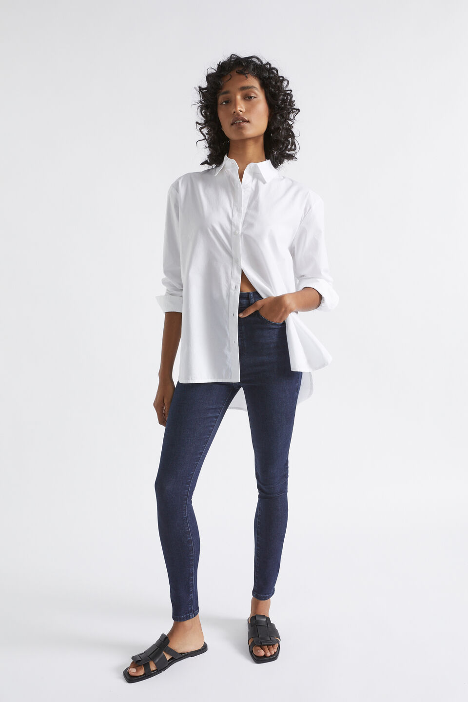 Core High Waist Skinny Jean  Bold Indigo