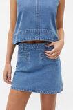 Denim Mini Pocket Skirt  Sea Blue Wash  hi-res